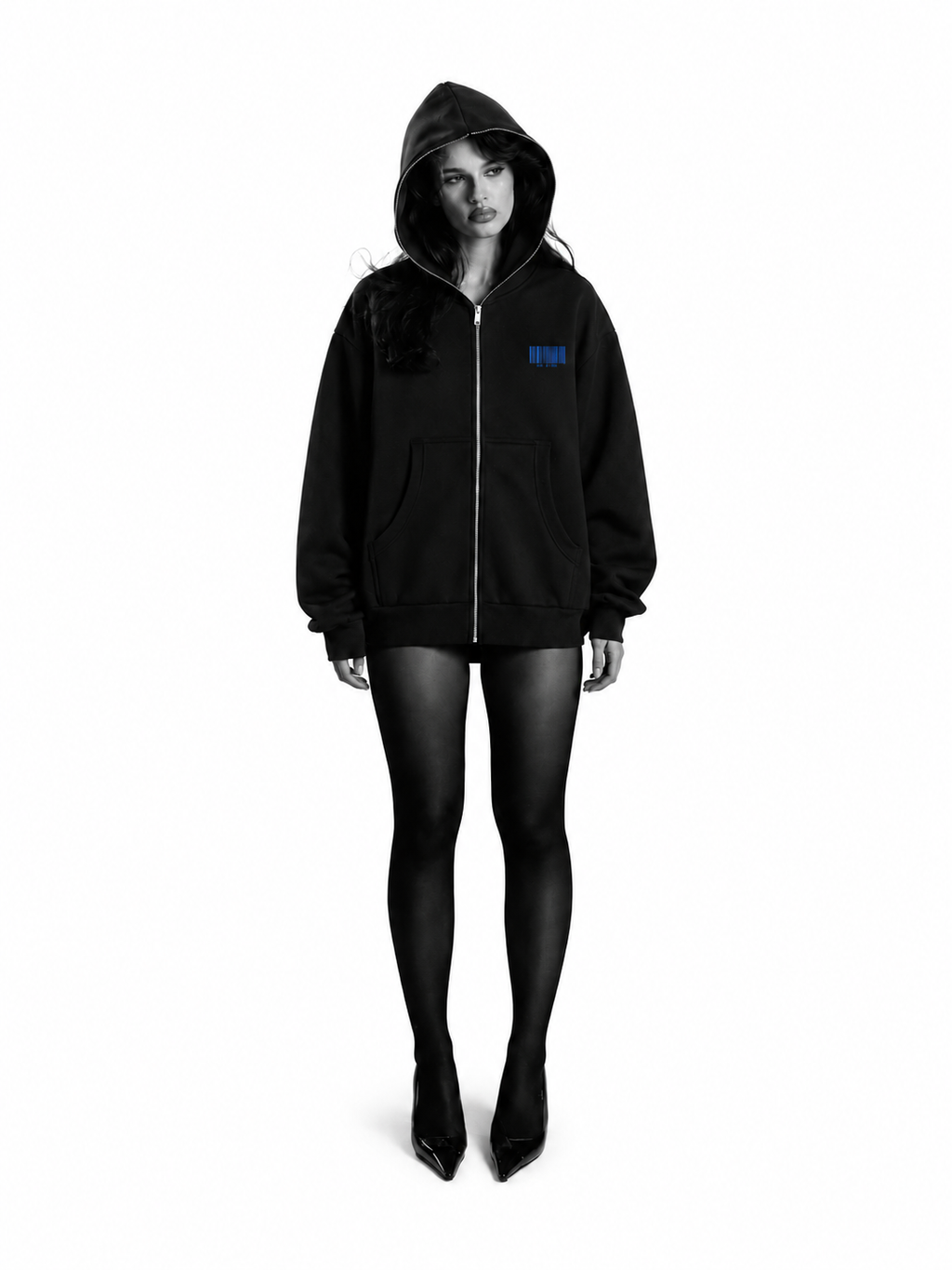 barcode Full-Zip Hoodie