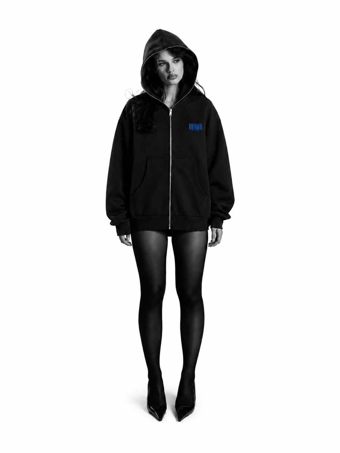 barcode Full-Zip Hoodie